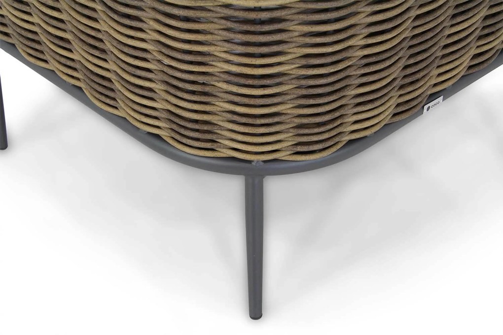 Hoek loungeset 5 personen Aluminium Taupe Coco Ewa/Pacific