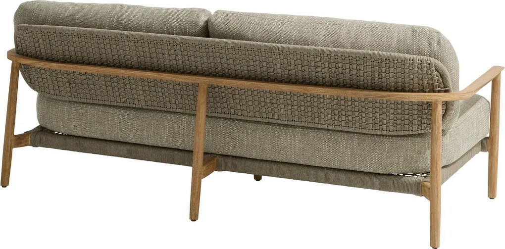Taste by 4 Seasons Milou loungebank Teak/Ibiza Moss Loungebank   bruin weerbestendig