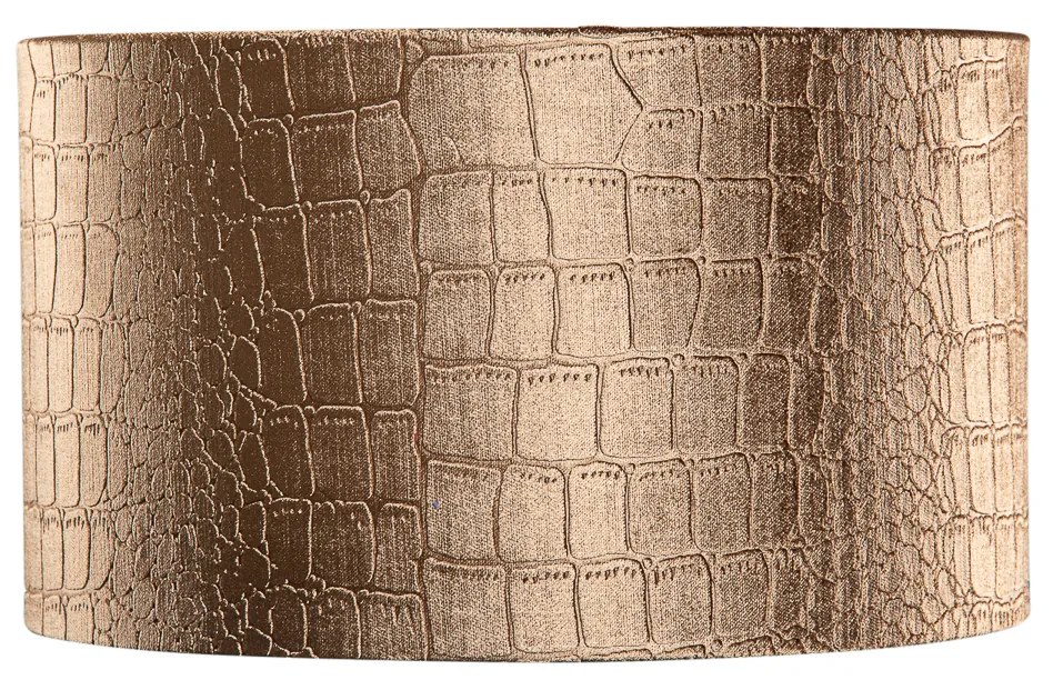Velours lampenkap krokodil dessin met gouden binnenkant 35/35/20