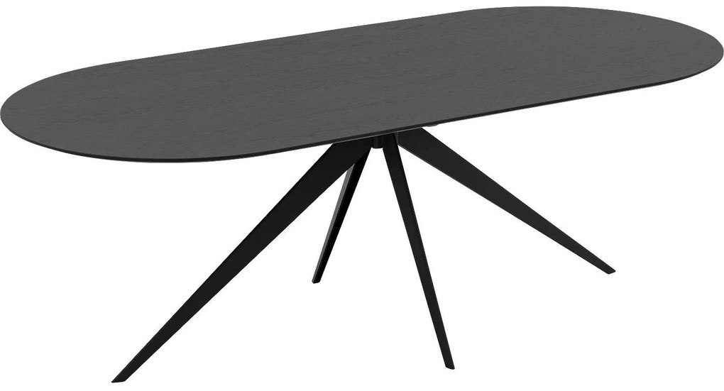 Goossens Excellent Eettafel Uniek, Semi rond 220 x 100 cm