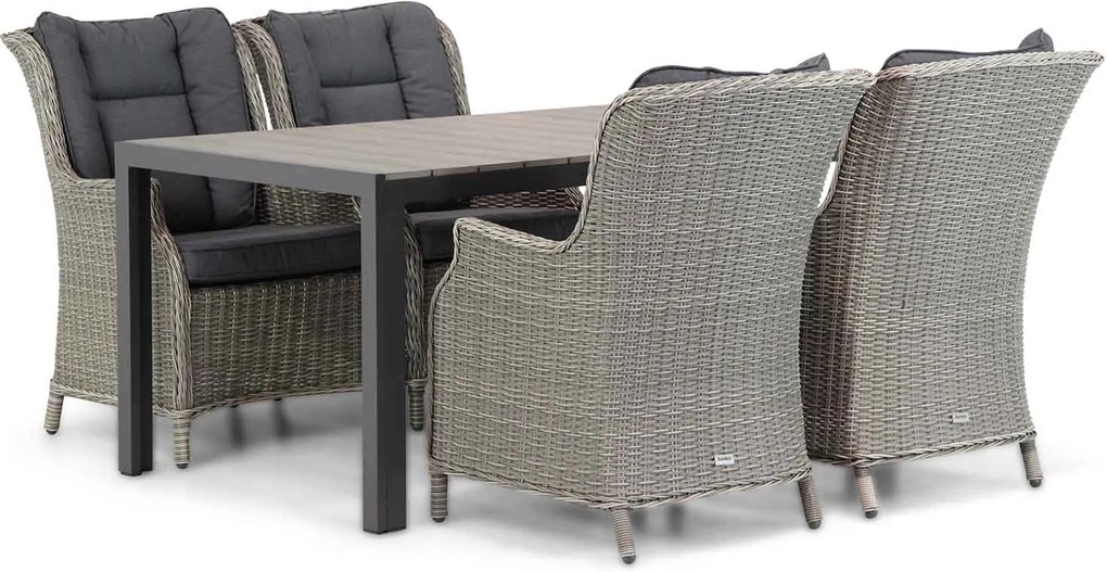 Garden Collections Aberdeen/Young 155 cm dining tuinset 5-delig