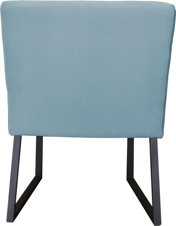 Eetkamerstoel - Amsterdam - geschikt voor ronde tafel - stof Element lichtblauw 16