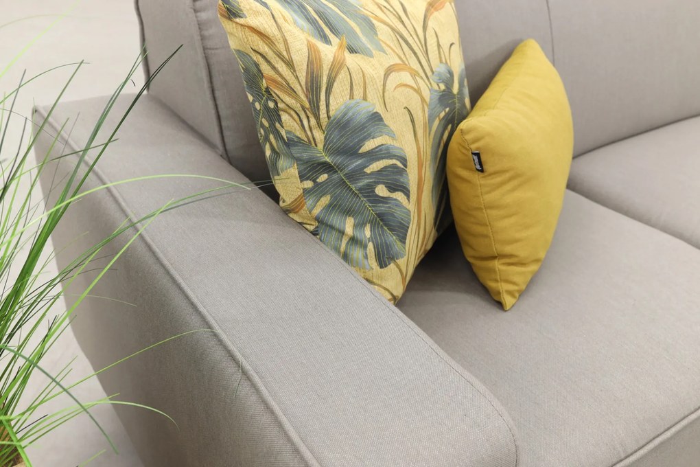 Boavista/Toronto loungebank chaise longue - Nature Grey - 3-delig - links
