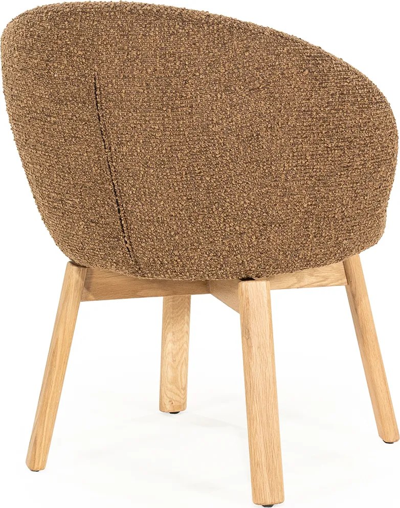 Eleonora Livia Eetstoel Hout Frame Bruin