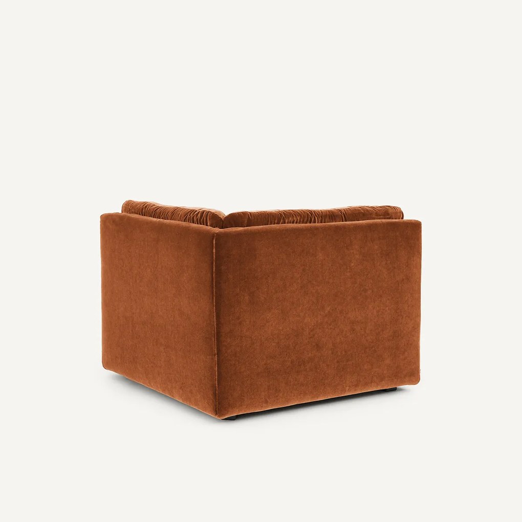 Modulaire 90° hoek in fluweel, GIULIANO