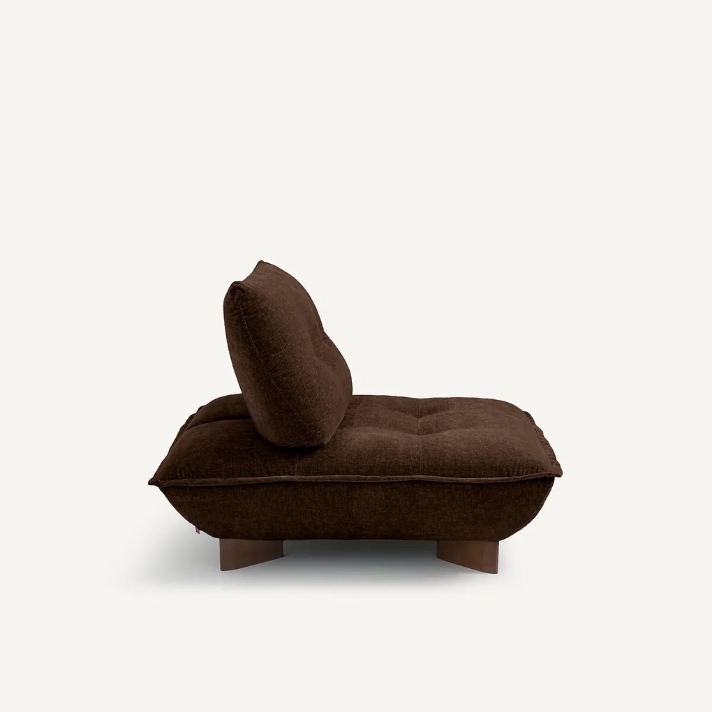 Modulaire zetel in chenille fluweel, Kaori