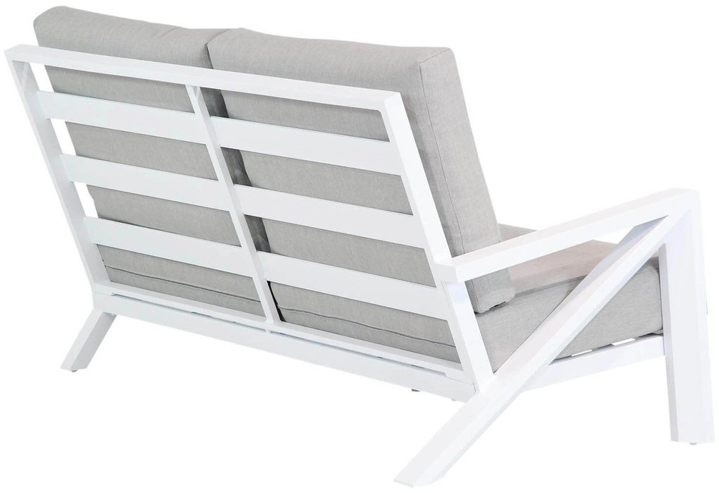 Hoek loungeset 6 personen Aluminium Wit Santika Furniture Santika Cinta