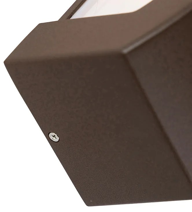 Moderne wandlamp roestbruin IP44 - Hurricane 1