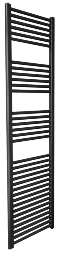 Sanicare design handdoekradiator 45x172cm zwart mat