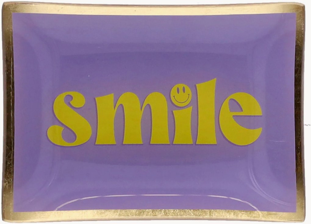 Glazen dienblad Smile