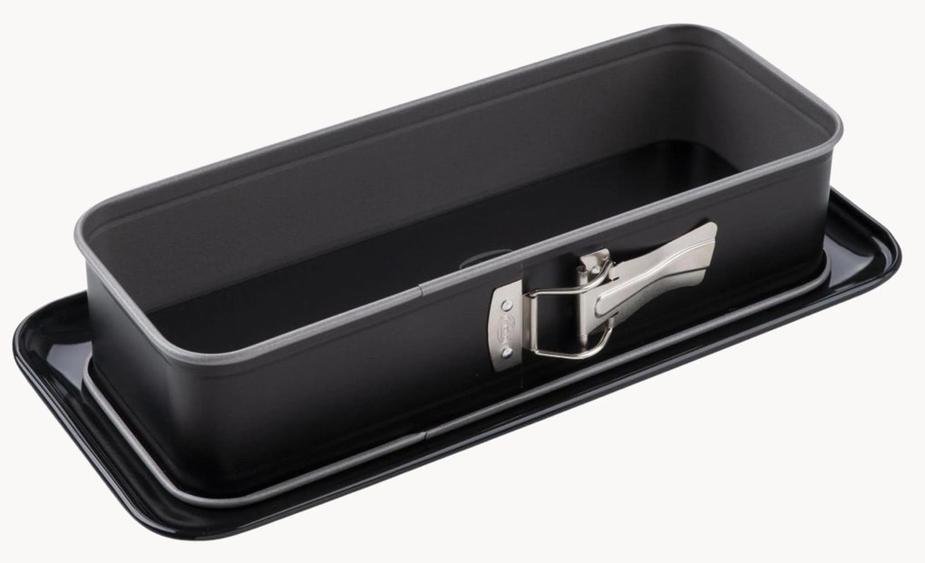 Springvorm Night met geëmailleerde serveerbasis en antiaanbakring