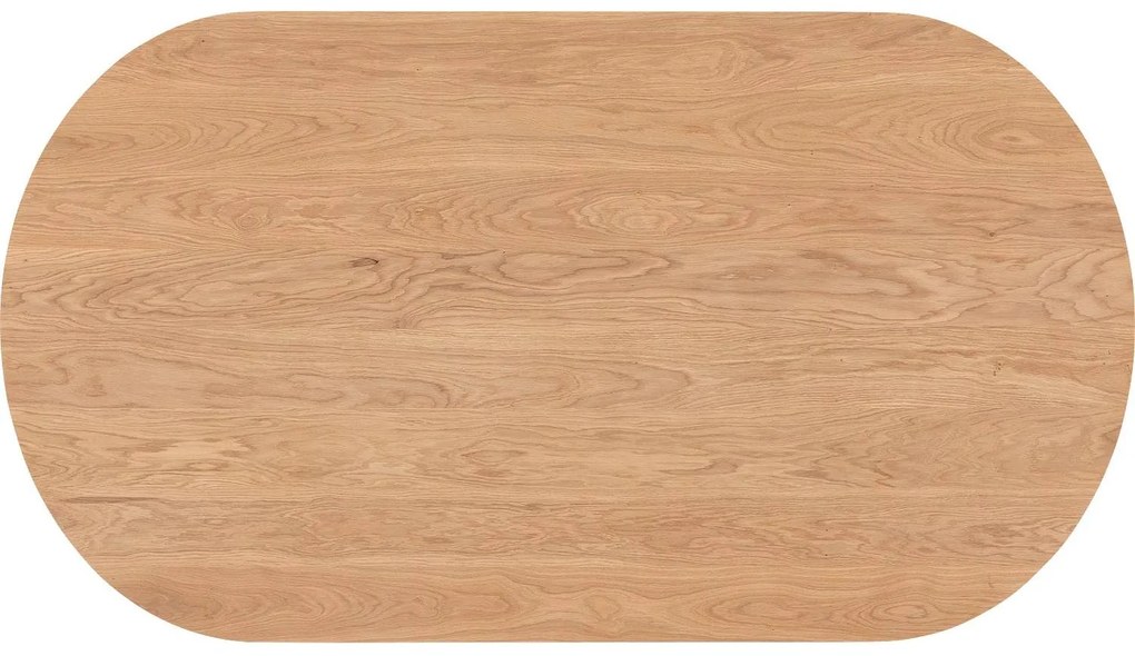 Goossens Excellent Eettafel Uniek, Semi rond 200 x 100 cm