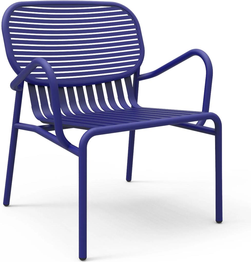 Petite Friture Week-end fauteuil buiten blauw