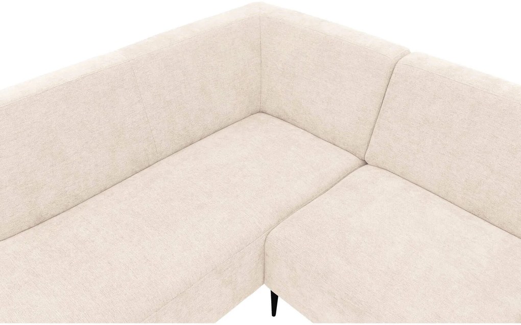 Goossens Hoekbank Tiolo Met Relaxfunctie En Hoofdsteun wit, stof, 3-zits, modern design met ligelement links