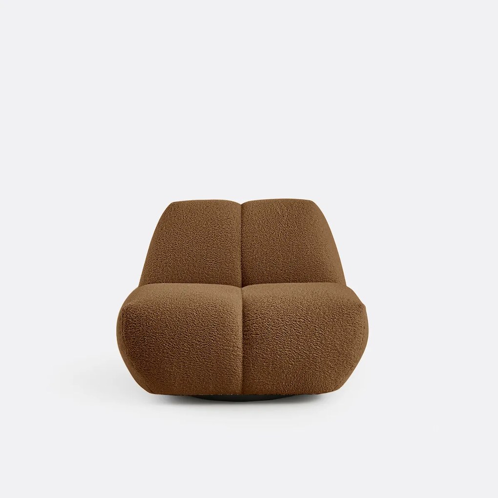 Draaifauteuil, dikke badstof, Nuria