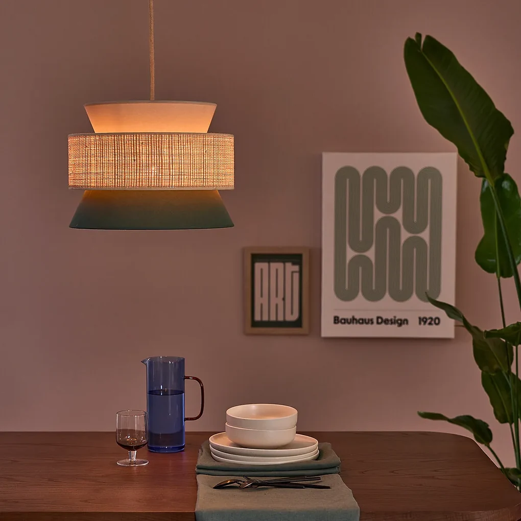 Hanglamp / Dubbele lampenkapØ40 cm, Dolkie