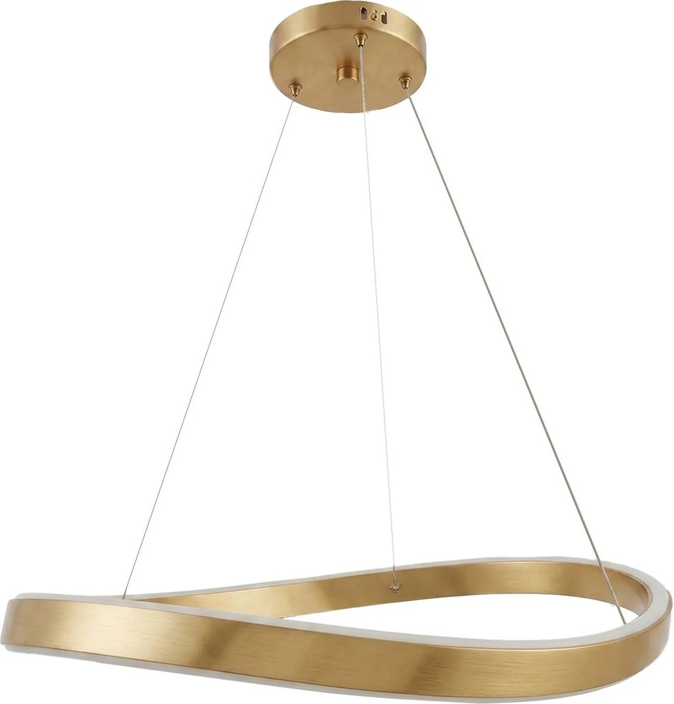 PLAFOND HANGENDE LAMP SWE069-CP 80cm BRUSH GOLD