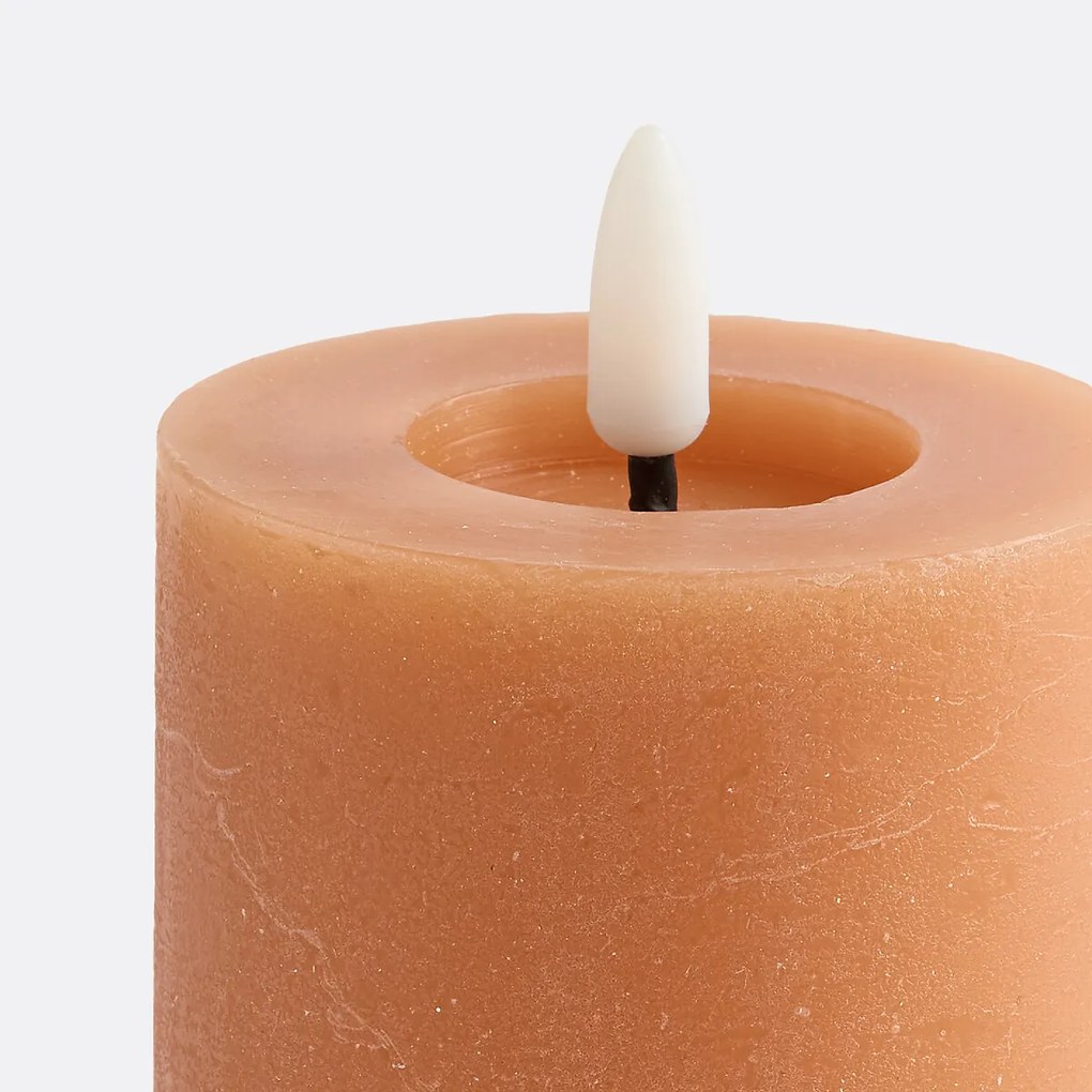 Gekleurde waskaars met LED, H11,3 cm, Caspar