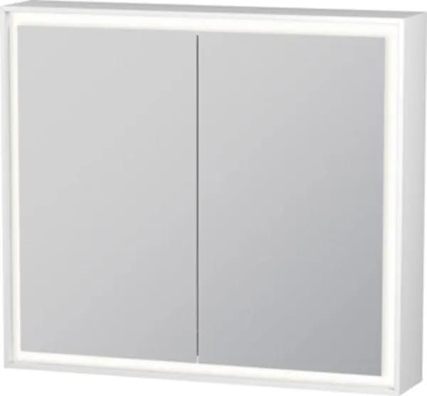 Duravit L-Cube spiegelkast m. 2 deuren met LED verlichting 80x70x15.4cm m. sensorschakelaar LC755100000