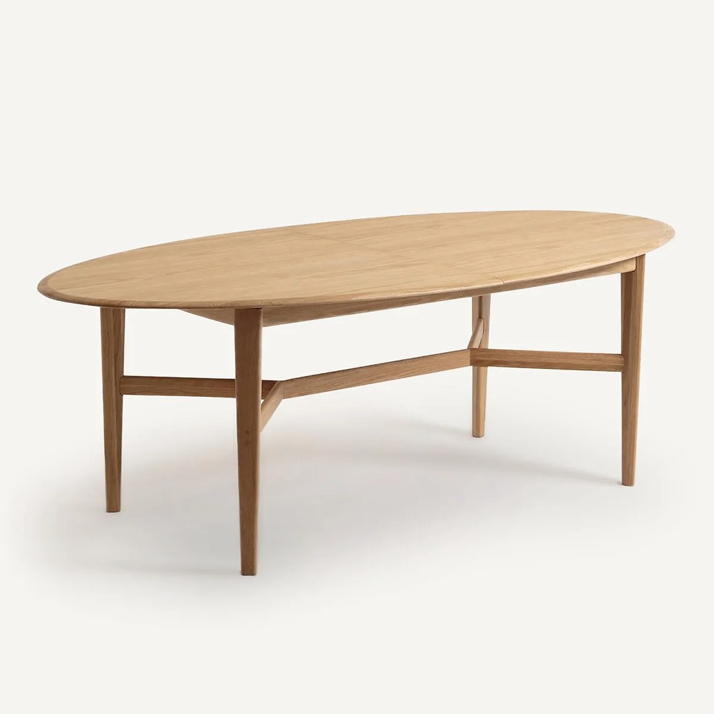 Verlengbare tafel van massief eikenhout en eikenfineer, Tadame