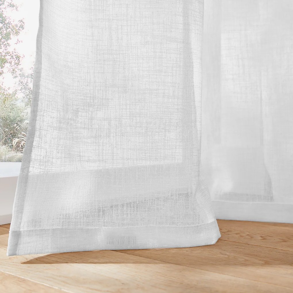 Gordijn met aangerimpelde bies en golf, Nyong