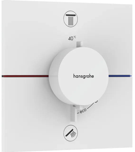 Hansgrohe Showerselect thermostaat inbouw voor 2 functies matwit 15578700