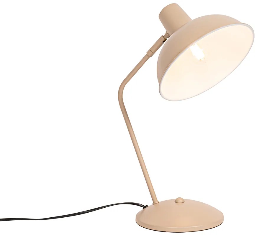 Retro tafellamp beige - Milou