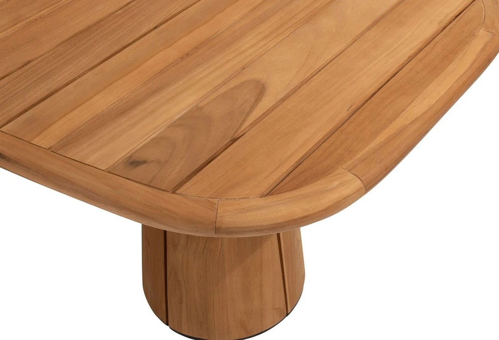 Taste by 4 Seasons Capri teak tuintafel met barrelvormig blad 240 x 110 cm      houtkleur weerbestendig