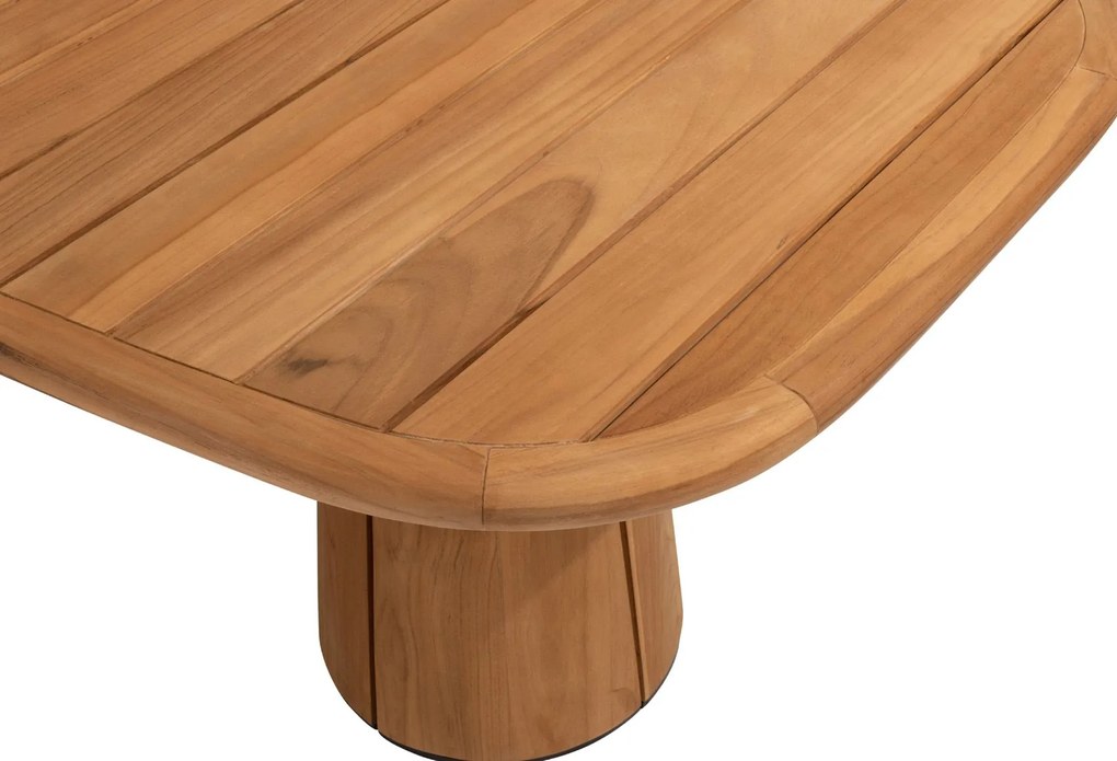 Taste by 4 Seasons Capri teak tuintafel met barrelvormig blad 240 x 110 cm SALE Tuintafel houtkleur weerbestendig