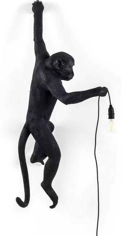Seletti Monkey Hanging links wandlamp buiten zwart
