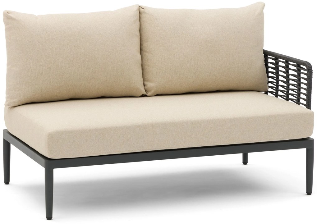 Hoek loungeset 5 personen Aluminium/wicker Grijs Coco Ibiza
