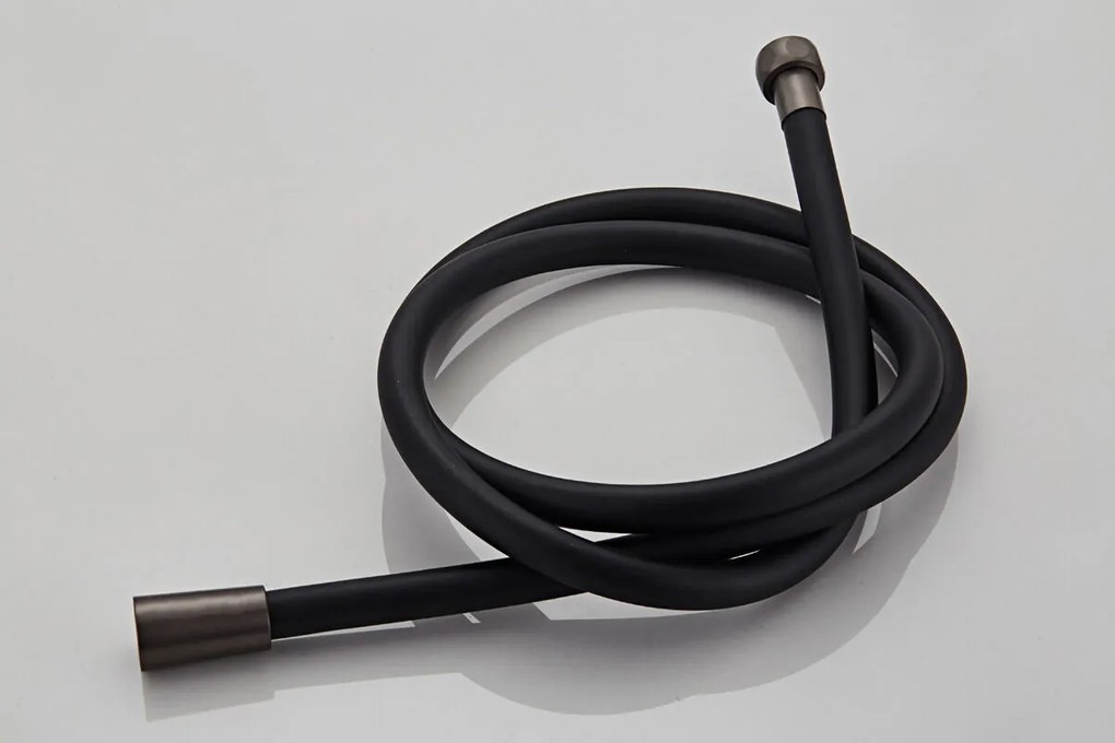 Saniclear Iron Curved Pro inbouw regendouche met 20cm hoofddouche en muurarm verouderd ijzer - gunmetal