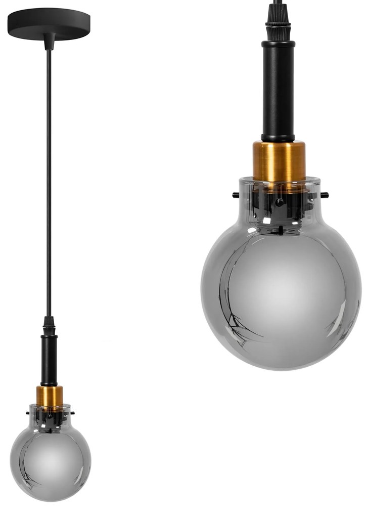 Hanglamp APP1124-1CP Zwart Goud