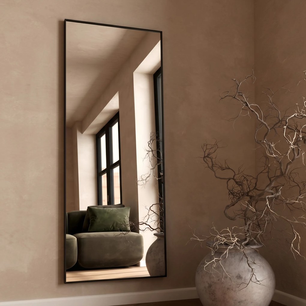 Kare Design Bella Grote Spiegel Zwart 180x60 Cm - 60x180cm