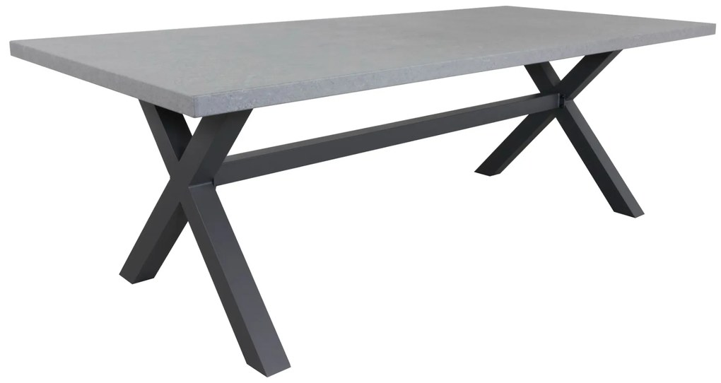 Lucca dark grey/Verona antraciet 220 cm. tuinset - 7-delig