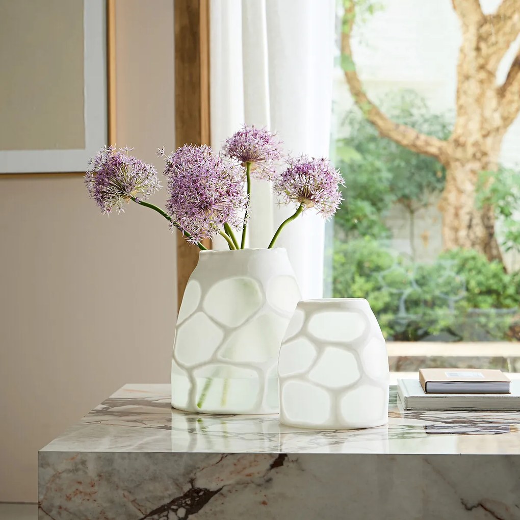 Vaas in mat glas, H28 cm, Arca