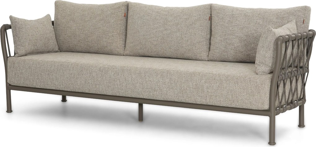 Hoek loungeset 5 personen Rope Taupe  Santika Furniture Santika