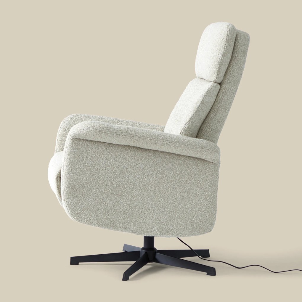 Beige Relaxfauteuil Elektrisch