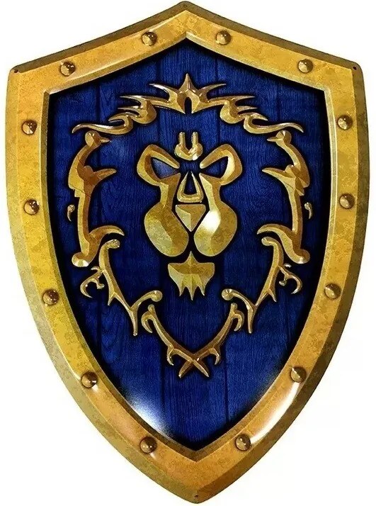 Metalen bord World of Warcraft - Alliance Shield
