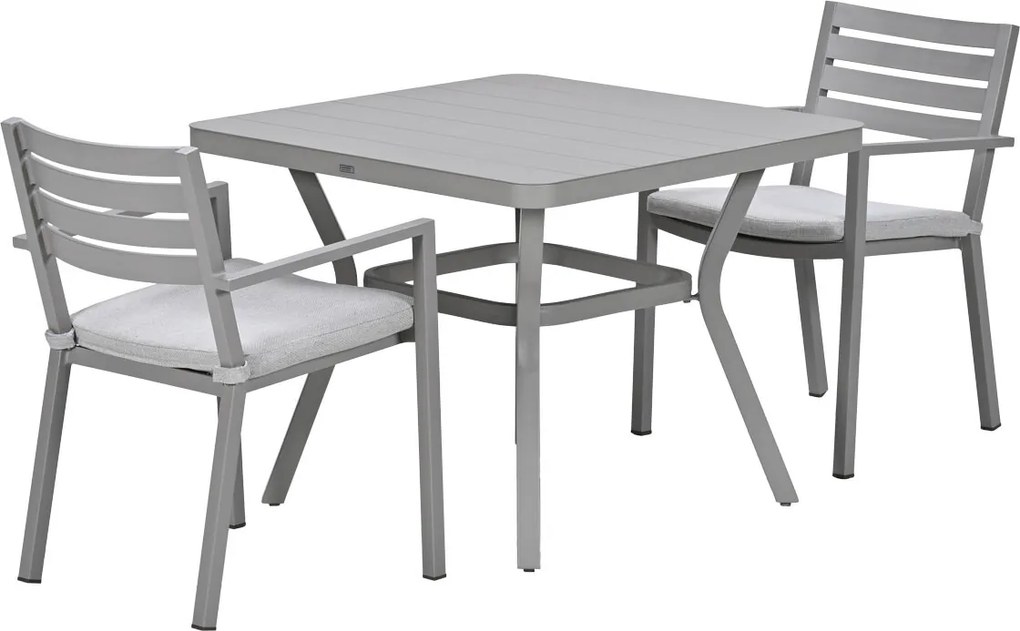 Garden Impressions Amarillo bistro tuinset 3-delig - Mina tuintafel 90x90 taupe