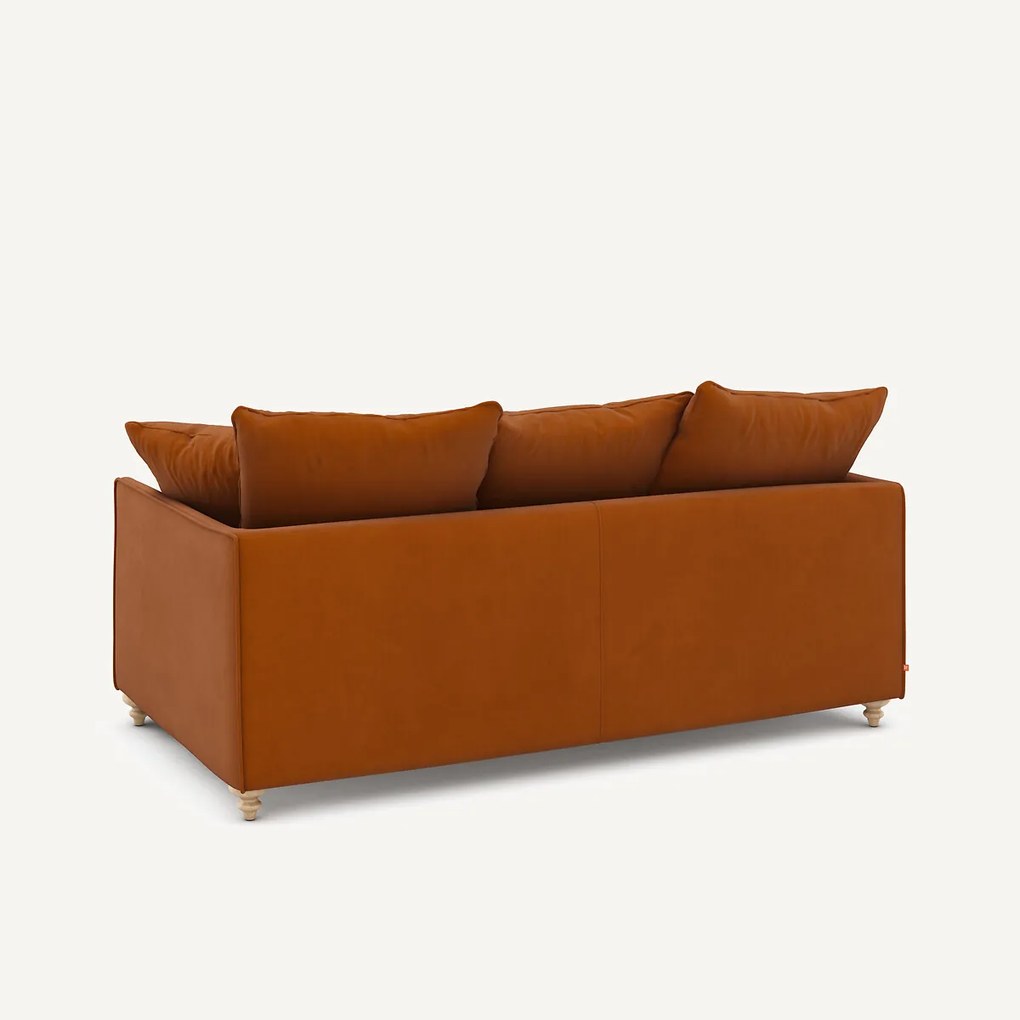 3-zits compacte slaapbank in linnen fluweel, LAZARE