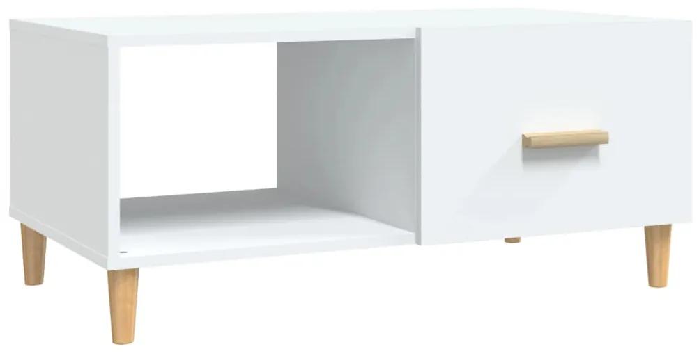 vidaXL Salontafel 89,5x50x40 cm bewerkt hout wit