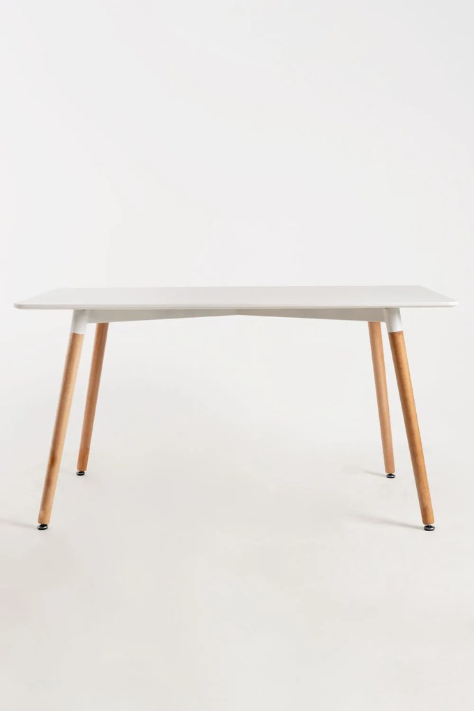 Rechthoekige torentafel 140 x 80 cm