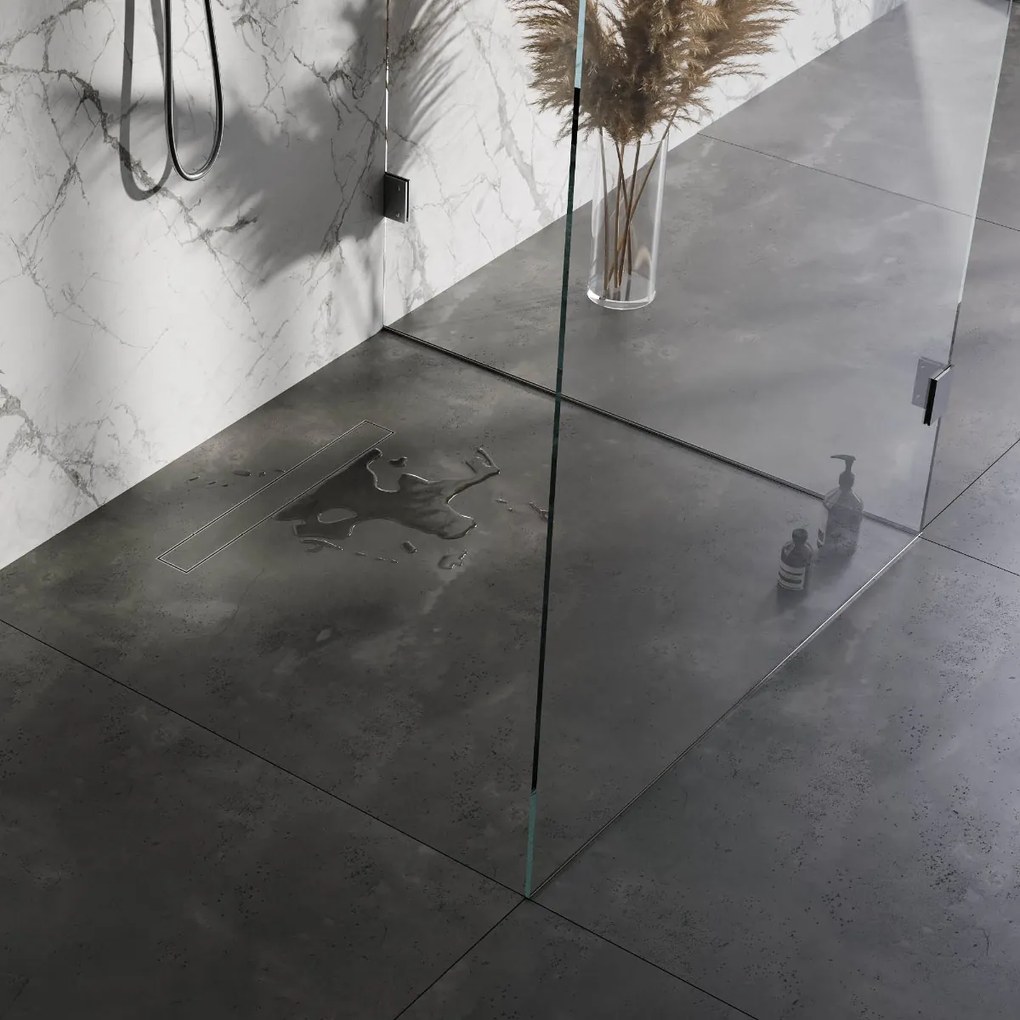 Brauer douchegoot 60x7cm met multifunctioneel rooster en flens RVS geborsteld