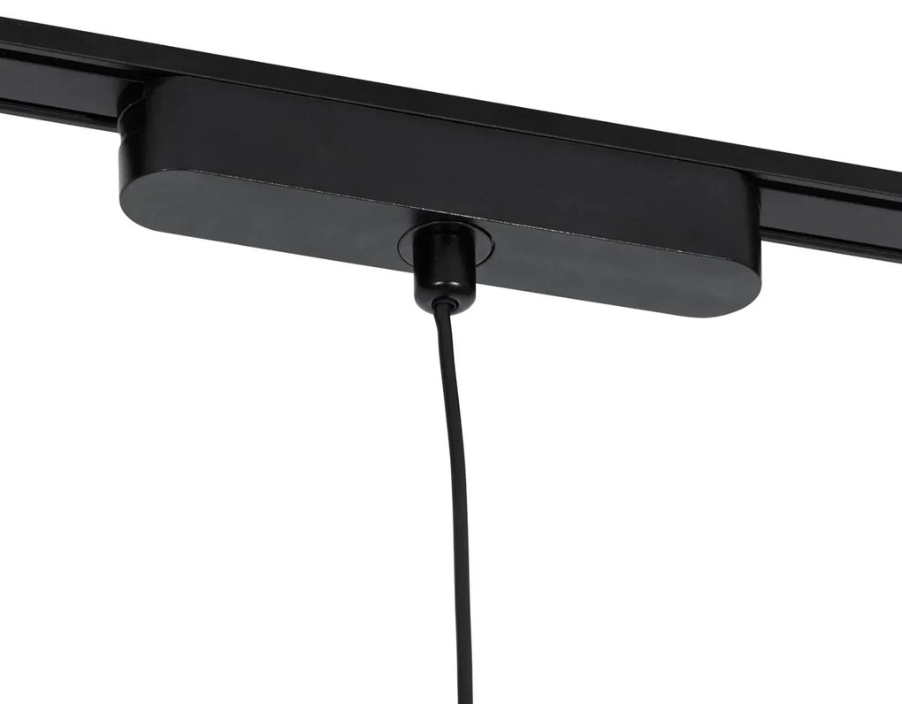 Moderne hanglamp zwart voor railsysteem 1-fase incl. LED - Magnetic Lance Modern bol / globe / rond Binnenverlichting Lamp