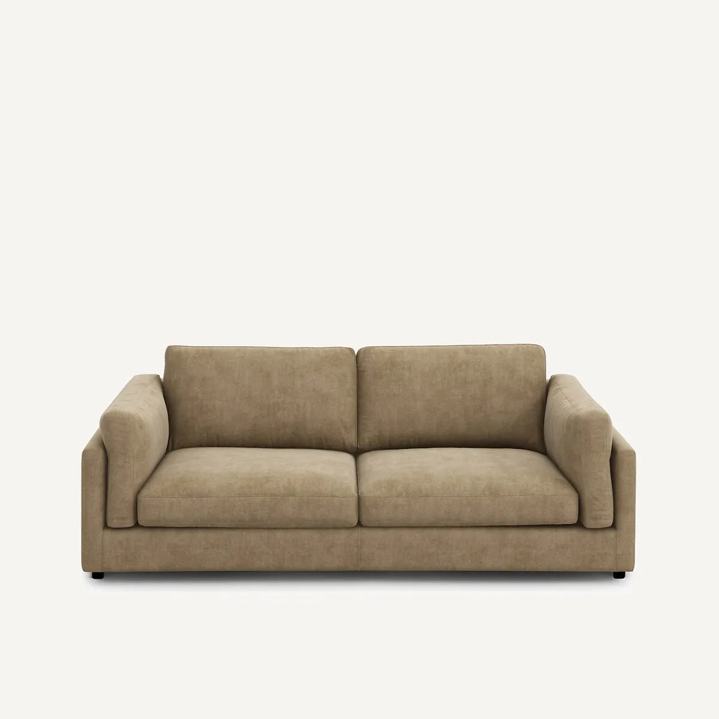 Slaapbank in stonewashed fluweel, CESAR