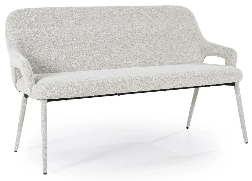 By-Boo Bench Fika Scandinavische Eetkamerbank Met Armleuning Beige