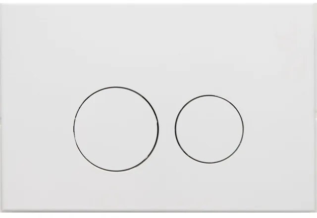 QeramiQ Dely Swirl Toiletset - 36.3x51.7cm - Geberit UP320 Burda inbouwreservoir - slim zitting - mat witte metalen bedieningsplaat - ronde knoppen - wit glans 0701131/SW706190/SW1000766/SW1026256