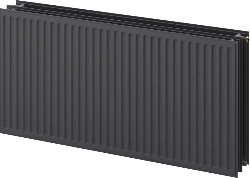 Mexen CVH30 Hygiënische plaatradiator 300 x 3000 mm, onderste aansluiting, 2617 W, antraciet - W630H-030-300-66