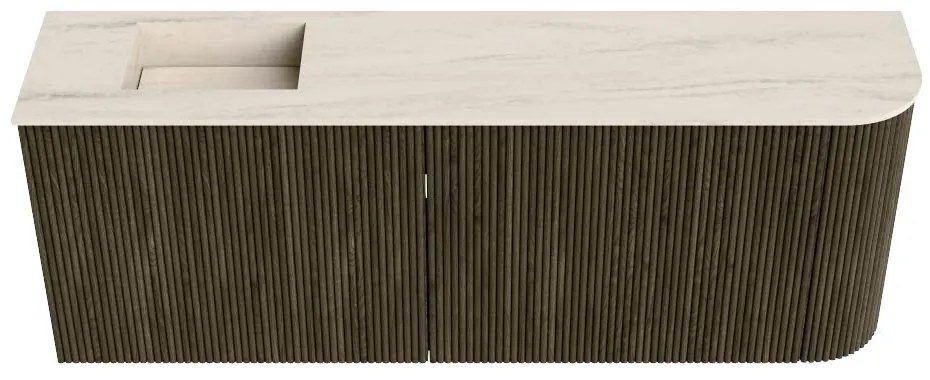 Mondiaz Joya DLux 110cm toiletmeubel ronding rechts shadow met wastafel faye links 1 kraangat meli